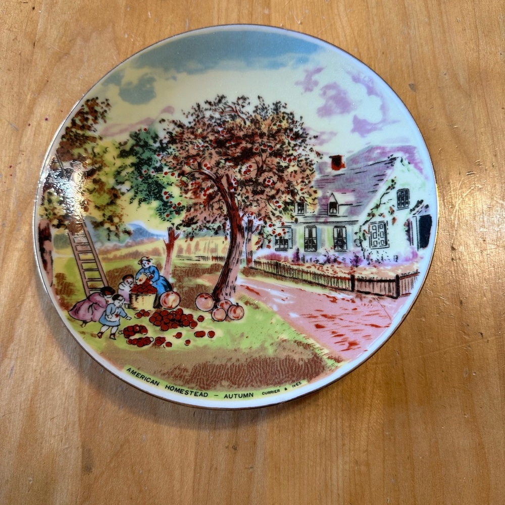 “Autumn” Plate by Currier & Ives